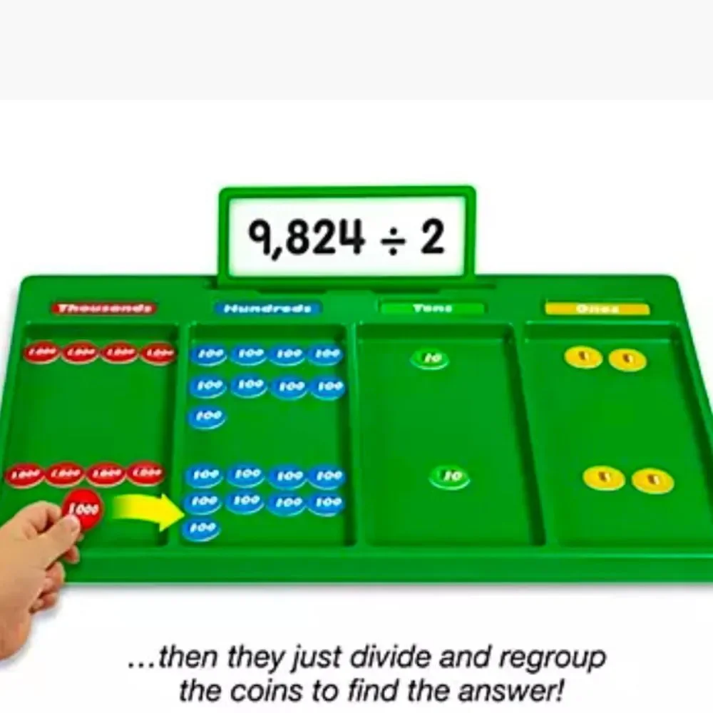 Hands-On Division Regrouping Kit Lakeshore 3rd 4th 5th Grade Ages 8-10 NEW NIB